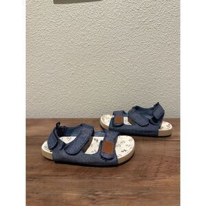 H&M Adjustable Blue Strap Boy Sandals Size 9